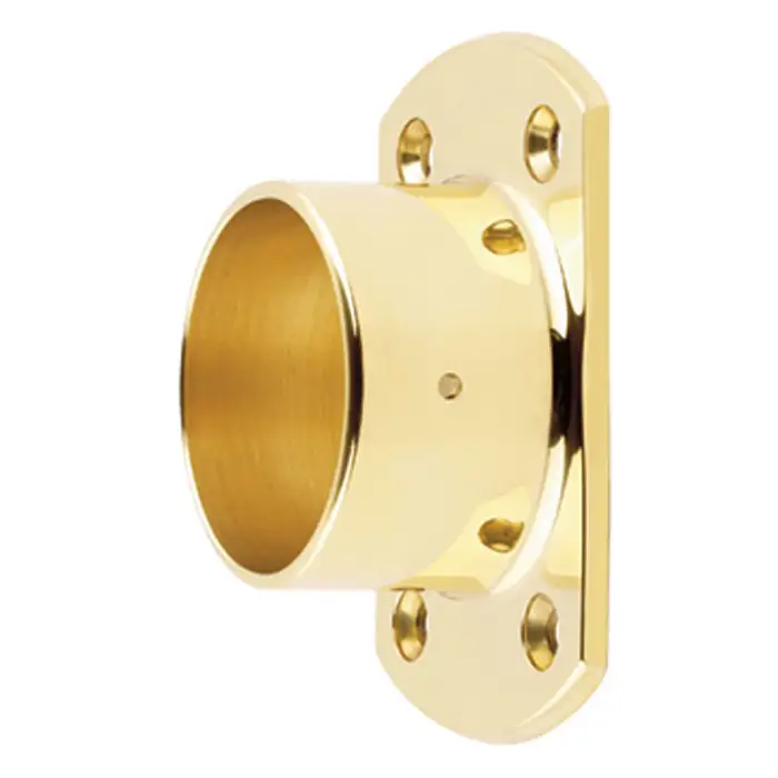 51mm Brass End Caps, Flanges & Finials Rectangle Wall Flange 51mm