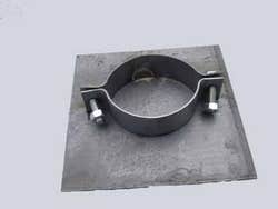 Base plates for 76.2mm (3") Mild Steel Posts