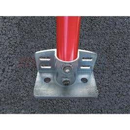 Tube Clamps - Fittings & Sockets 247 Base Flange With Kick Plate