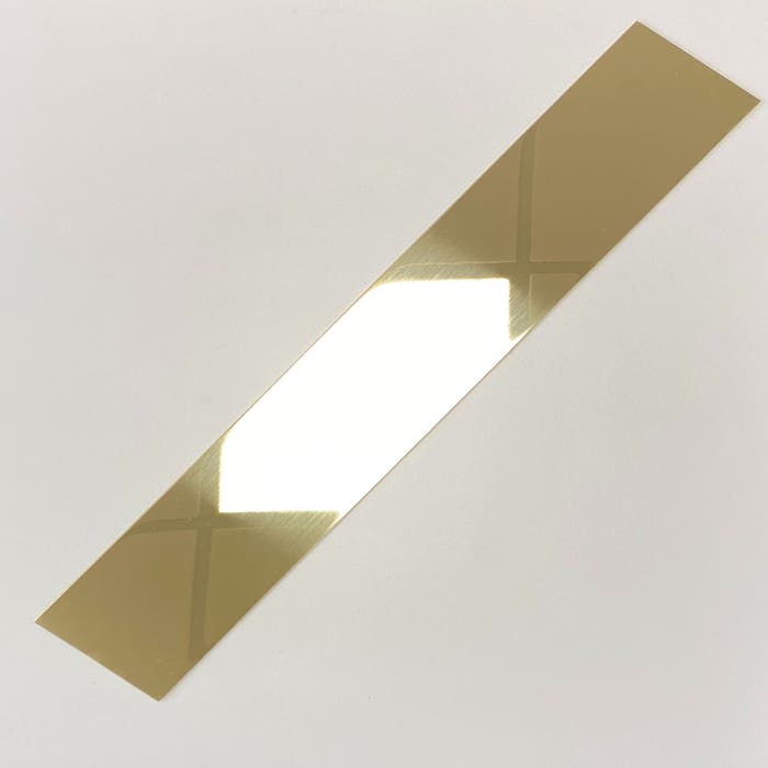 Bright Polished Brass Finger Plate 0.9mm  