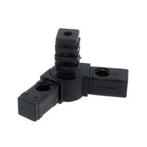 Square Tube Connectors 30mm 3 Way Hinged 0-190°