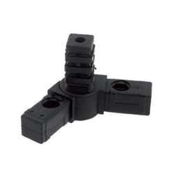 Square Tube Connectors 30mm 3 Way Hinged 45-200°
