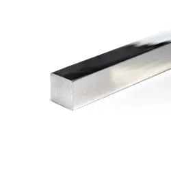 9.5mm (3/8") Bright Aluminium Square Bar