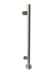 Welded Base End Post 42.4mm x 2.5mm 316S 980mm 680mm