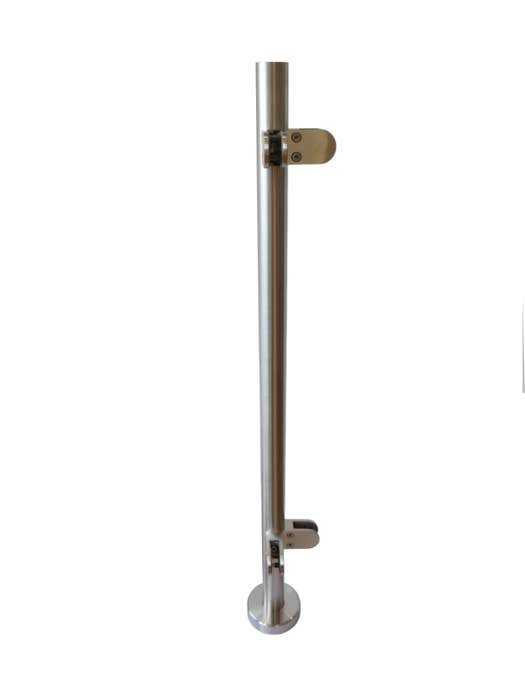 Welded Base Corner Post 42.4mm x 2.5mm 316S 980mm 680mm