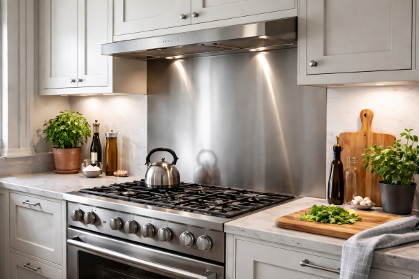 How to clean your stainless steel splashback 