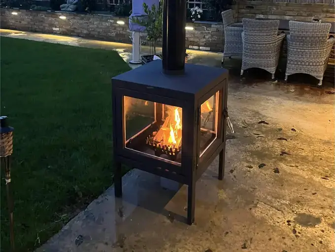Jason Taylor- Patio log burner