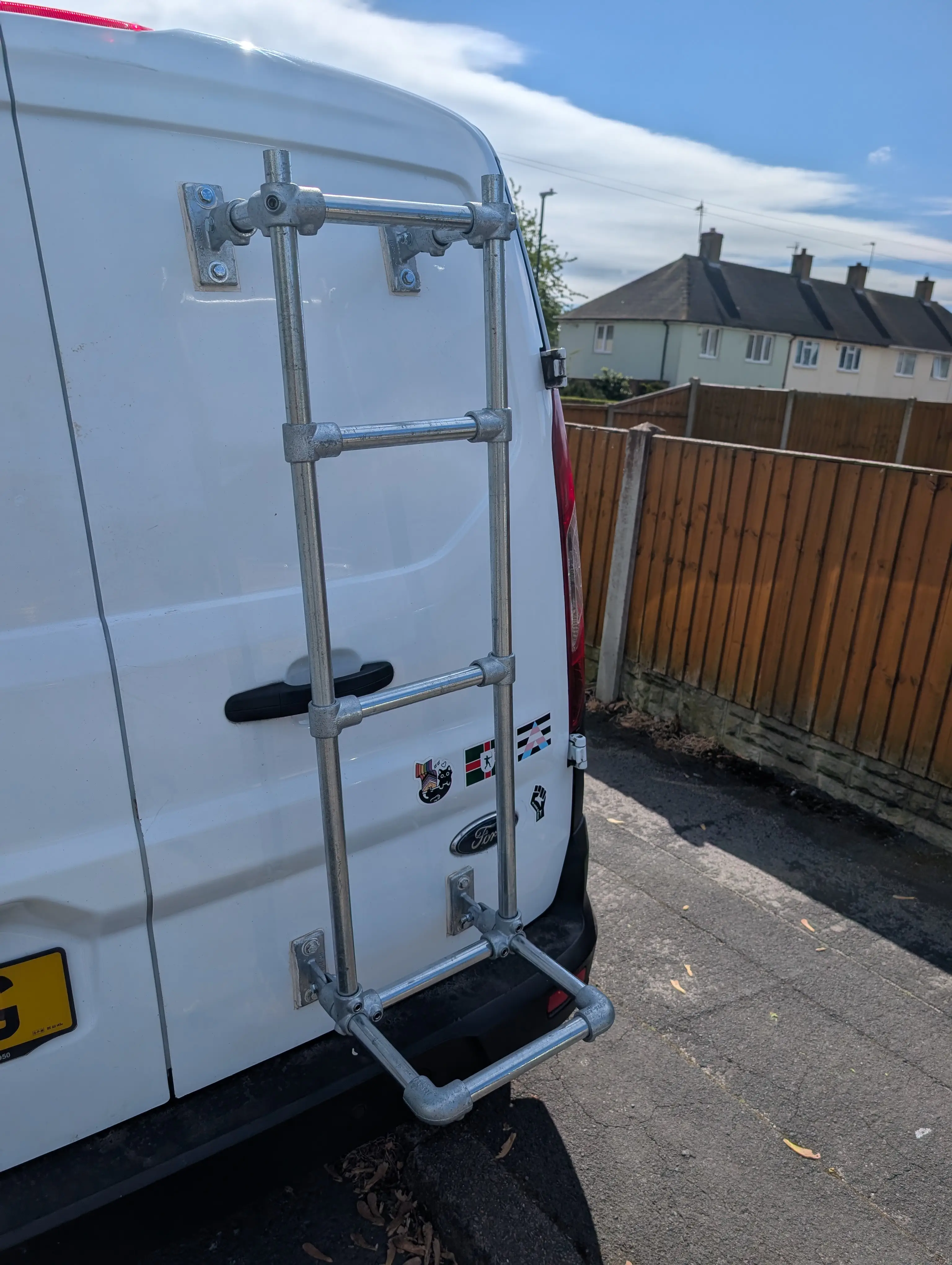 Tim - Compact Van Storage Using Galvanised Tube