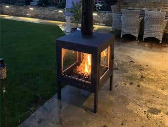 Jason Taylor- Patio log burner