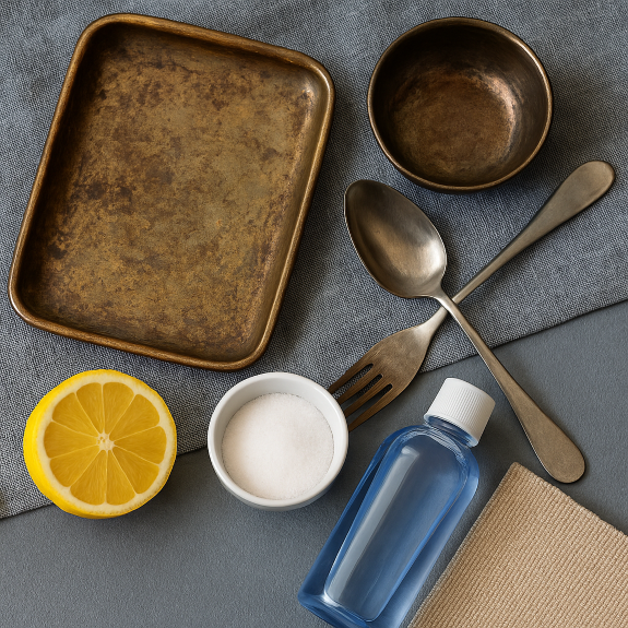 How to clean tarnished metal