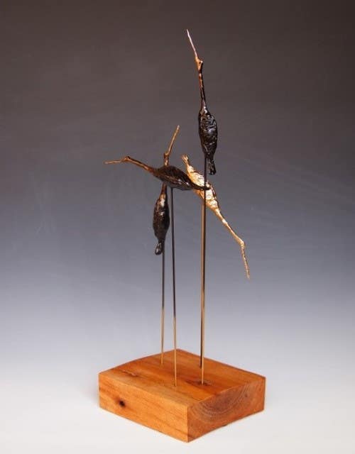 Brass Bird Sculpture